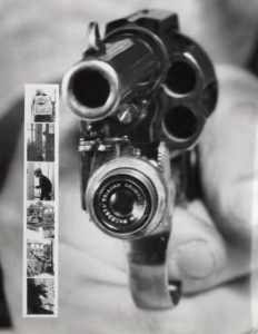 Revolver That Takes A Picture Right Before A Shot Is Fired